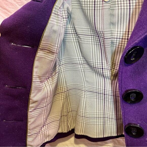 Soia and Kyo Purple Wool Coat- XS - Picture 10 of 10
